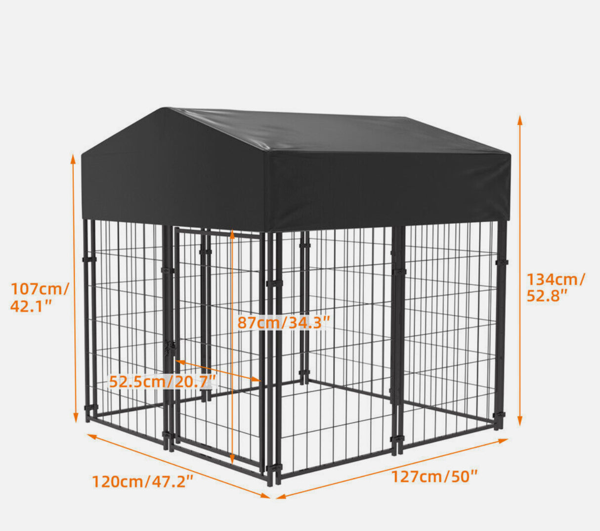 Universal Dog Kennel Pet House Enclosure Sturdy& Strong Run Cage Playpen Barrier