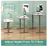 Electric Standing Desk Adjustable Height Sit Stand Workstation white