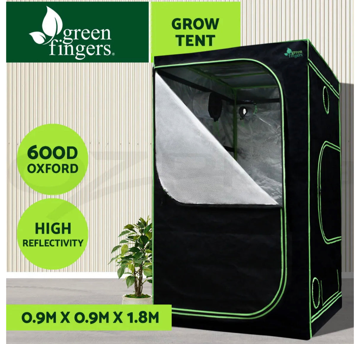 Grow Tent Kits Hydroponics Kit 90X90X180CM Indoor Grow System