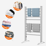 Heated Towel Rail, Electric Towel Warmer Rack, Freestanding Electric Rails Dryer Warmer Ladder Rack, 10-Bar