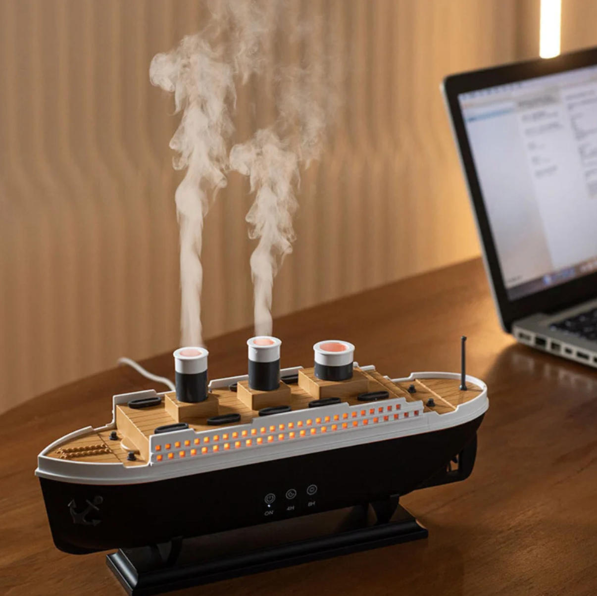 Titanic Humidifier with LED Lighting and Remote Control