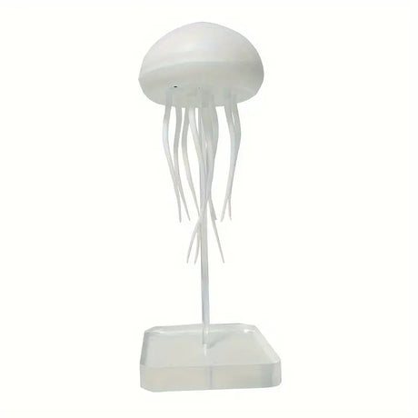 Floating Jellyfish Lamp, Modern Jellyfish Desk Lamps, USB Powered Adjustable Color Changing LED Night Light with Polished Plastic Base, Switch Control Seascapes Theme Lighting, Rechargeable Lithium Battery for Home Decor