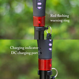 Adjustable Folding Cane With Alarm Led Light Radio And Cushionable T-handle Hiking Poles Cane Walking Stick For Elder Crutch