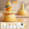 Electric DIY Kids Pottery Wheel Kit Turntable Pottery Machine High-quality Polymer Clay Tool Set Ceramic Handmade Toys Gifts