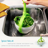 Fruit And Vegetable Dehydrator Household Hand Press Vegetable And Fruit Salad Rotating Cleaning And Dehydration Device