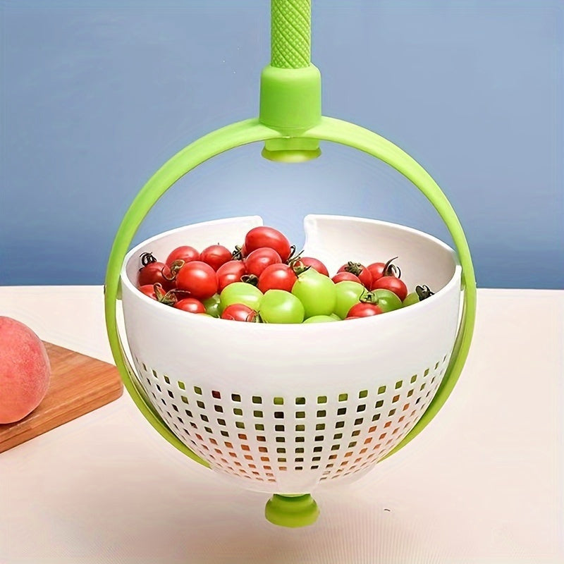 Fruit And Vegetable Dehydrator Household Hand Press Vegetable And Fruit Salad Rotating Cleaning And Dehydration Device