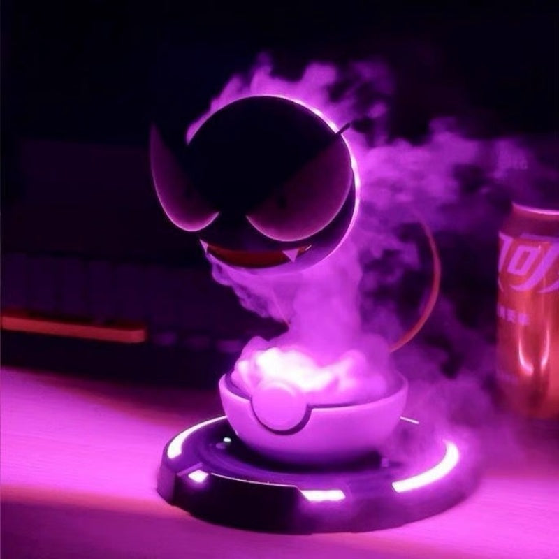 Pokemon Gastly Figure Humidifying Water Replenishing Charging Spray Equipment Animation Humidifier Ornament Decoration Toy Gift