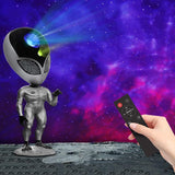 LED Alien Galaxy Projector Light Atmosphere Night Lamp Bedroom Gaming Room Desktop Decoration Star Projection Lights Kids Gift