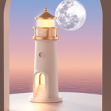 Moon Projection Light Lighthouse Motion Sensor Nightlights Remote Control Fake Candle Lamp Room Decoration Entryway Decor Lights