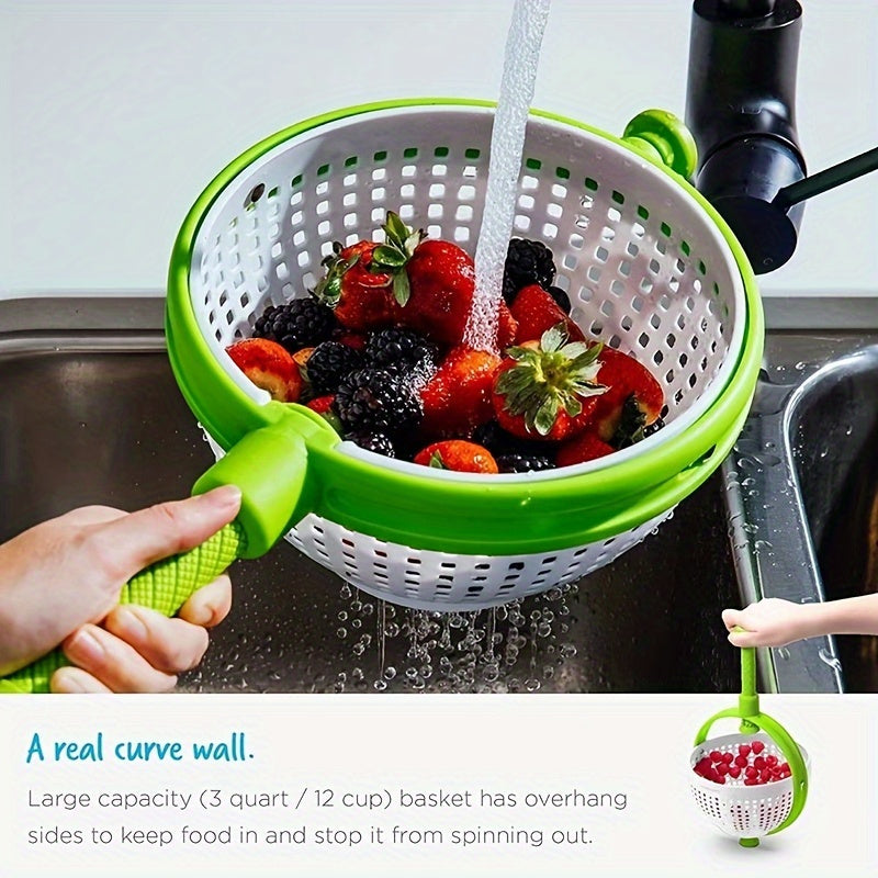 Fruit And Vegetable Dehydrator Household Hand Press Vegetable And Fruit Salad Rotating Cleaning And Dehydration Device