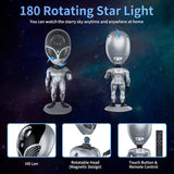 LED Alien Galaxy Projector Light Atmosphere Night Lamp Bedroom Gaming Room Desktop Decoration Star Projection Lights Kids Gift