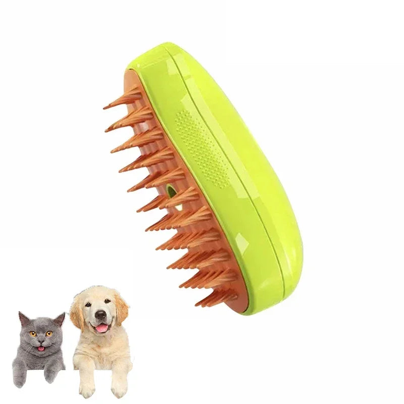 Grooming Electric Cats Accessories Products Hair Remover Things for Cats Pet Dog Brush Soft Home Supplies Water Jet Silicone