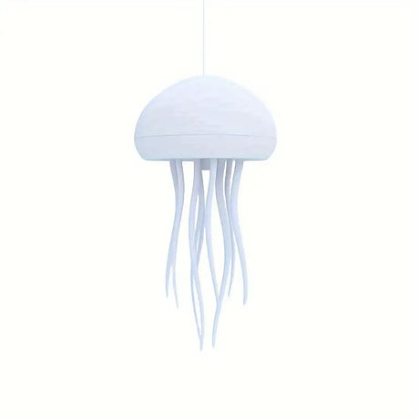 Floating Jellyfish Lamp, Modern Jellyfish Desk Lamps, USB Powered Adjustable Color Changing LED Night Light with Polished Plastic Base, Switch Control Seascapes Theme Lighting, Rechargeable Lithium Battery for Home Decor