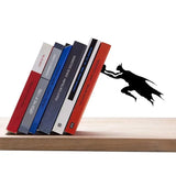 Superhero Bookend Figurines Metal Bookshelf Decor Desktop Ornament Office Desktop Accessories  Bookshelf Home Decoration