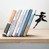 Superhero Bookend Figurines Metal Bookshelf Decor Desktop Ornament Office Desktop Accessories  Bookshelf Home Decoration