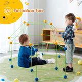 Funhub Fort - Kids Construction Fort Building Kit Indoor & Outdoor Gift Toys Game 175 pieces