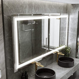 ULTRA LONG LIFE LED Bathroom Mirror Double LED Anti-Fog Vanity Mirror Waterproof