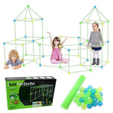 Funhub Fort - Kids Construction Fort Building Kit Indoor & Outdoor Gift Toys Game 175 pieces