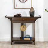 Entryway Console Table Skinny Hallway Table Sofa Table w/ Drawer＆Shelf