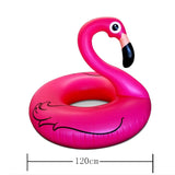 Inflatable Dia.120cm Giant Flamingo Swimming Ring Float Raft Pool Beach