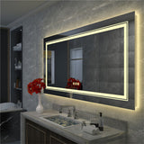 ULTRA LONG LIFE LED Bathroom Mirror Double LED Anti-Fog Vanity Mirror Waterproof