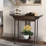 Entryway Console Table Skinny Hallway Table Sofa Table w/ Drawer＆Shelf