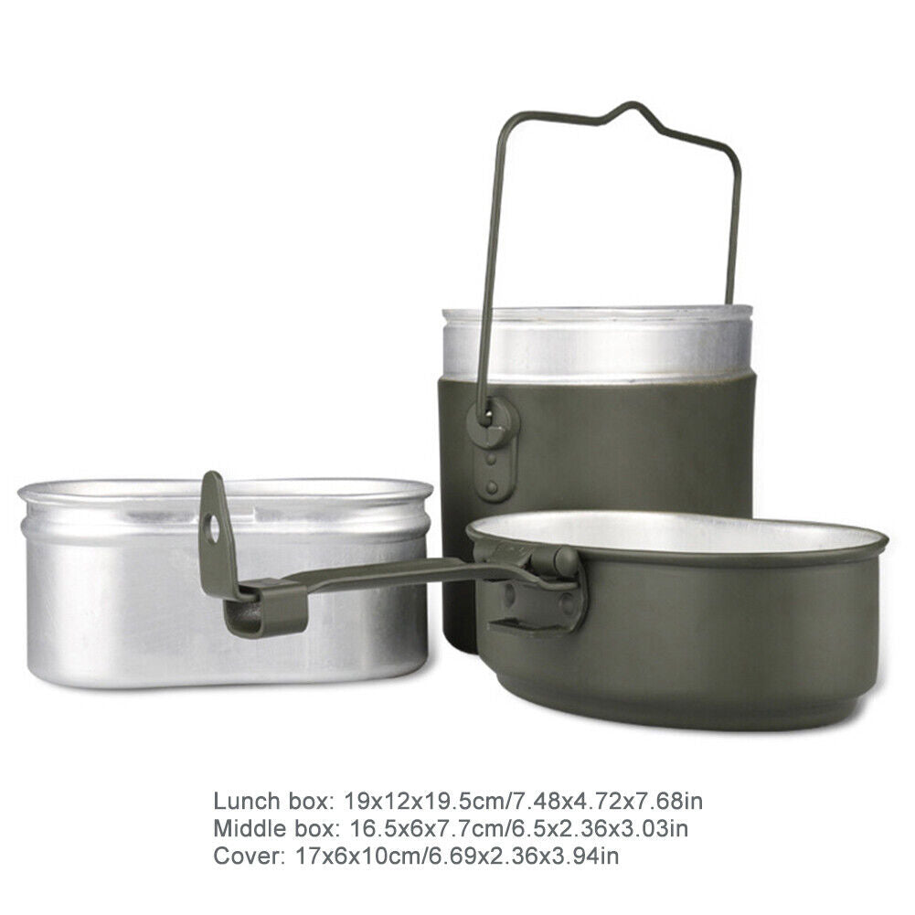 Camping Cookware Mess Kit - Food Container Outdoor for Backpacking Equipment