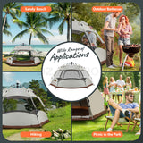 4 Person Camping Tent Beach Shelter Pop Up Instant Shade Dome Outdoor Hiking