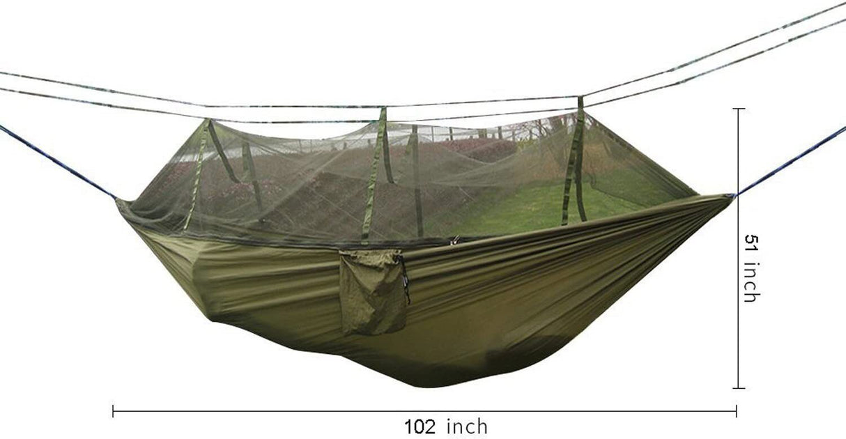 Double Person Outdoor Travel Camping Tent Hanging Hammock With Mosquito Net NEW.