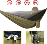 Double Person Outdoor Travel Camping Tent Hanging Hammock With Mosquito Net NEW.