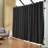 Room Divider Panel Privacy Screen Curtain Stand w/ Wheels 301 x 240cm