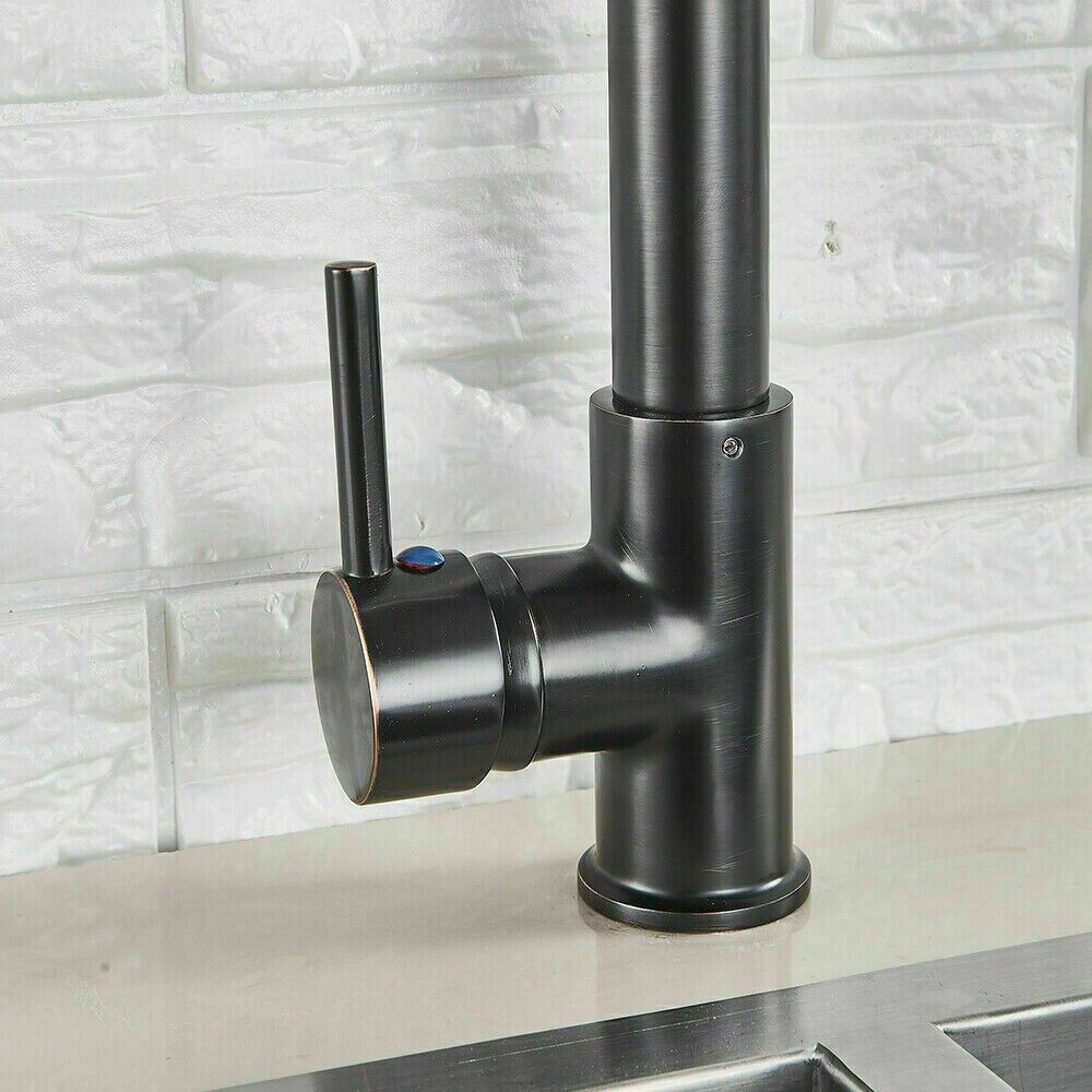 Modern Brass Kitchen Mixer Taps Sink Faucet Pull Out Laundry Swivel Tap