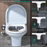 Hygiene Toilet Bidet Water Wash Clean Unisex Seat Attachment Sprayer Dual Nozzle