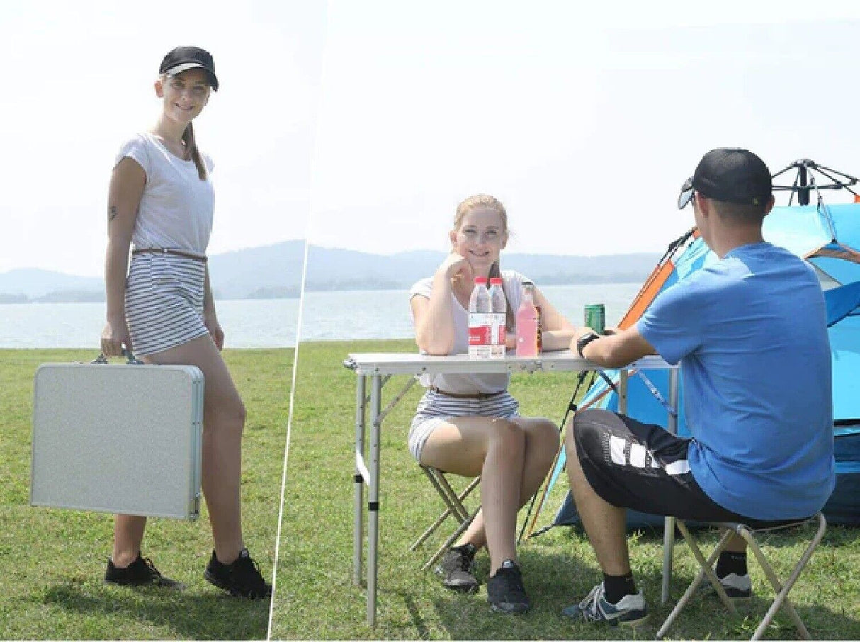 Folding Camping Table Portable Picnic Outdoor Foldable Aluminium Tables BBQ Desk