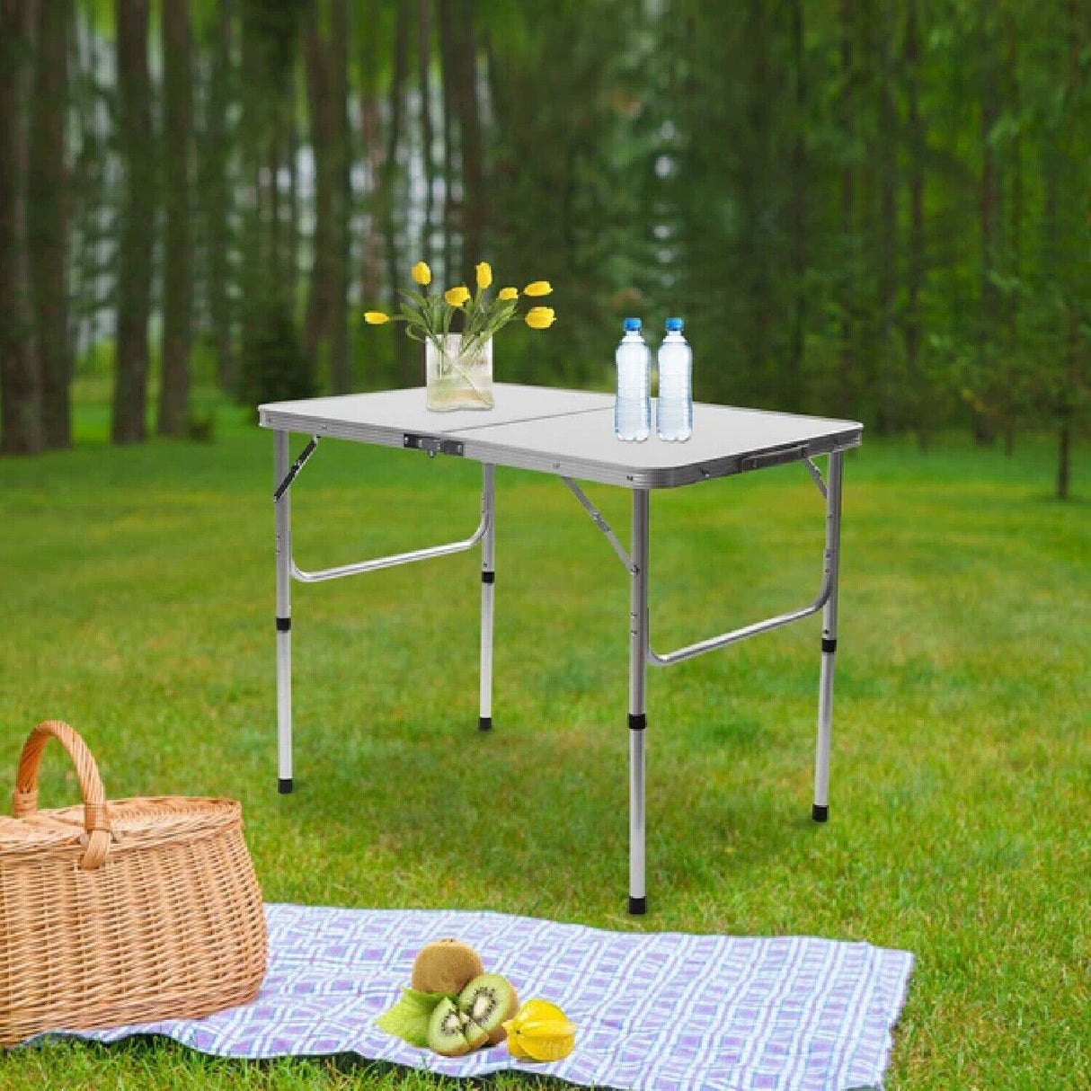 Folding Camping Table Portable Picnic Outdoor Foldable Aluminium Tables BBQ Desk