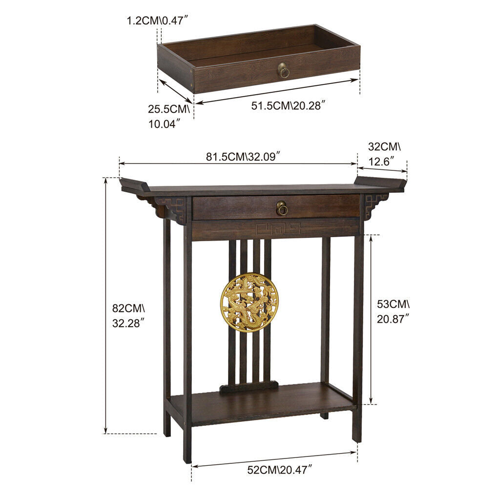 Entryway Console Table Skinny Hallway Table Sofa Table w/ Drawer＆Shelf