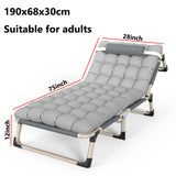 Single Mattress Foldable Camping Mat Recliner Bedding Portable Folding Bed