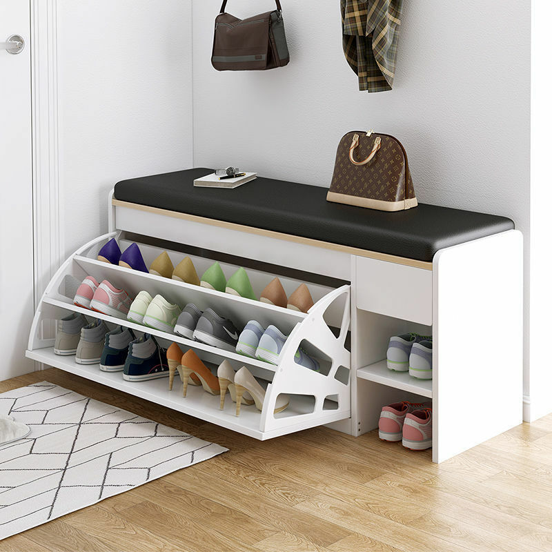 Sitable Bench Shoe Slipper Storage Rack Organiser Wooden Shelf Cupboard Box