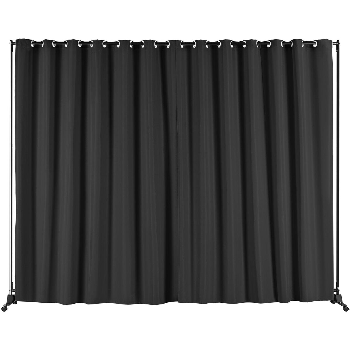 Room Divider Panel Privacy Screen Curtain Stand w/ Wheels 301 x 240cm