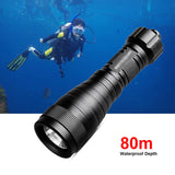 10000LM Waterproof LED Diving Flashlight Underwater Torch Camping Scuba Lamp