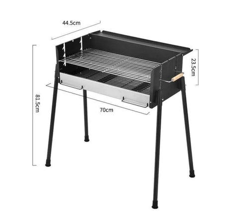 BBQ Au New Extra Large Charcoal Grill Portable Outdoor Barbecue Foldable Camping