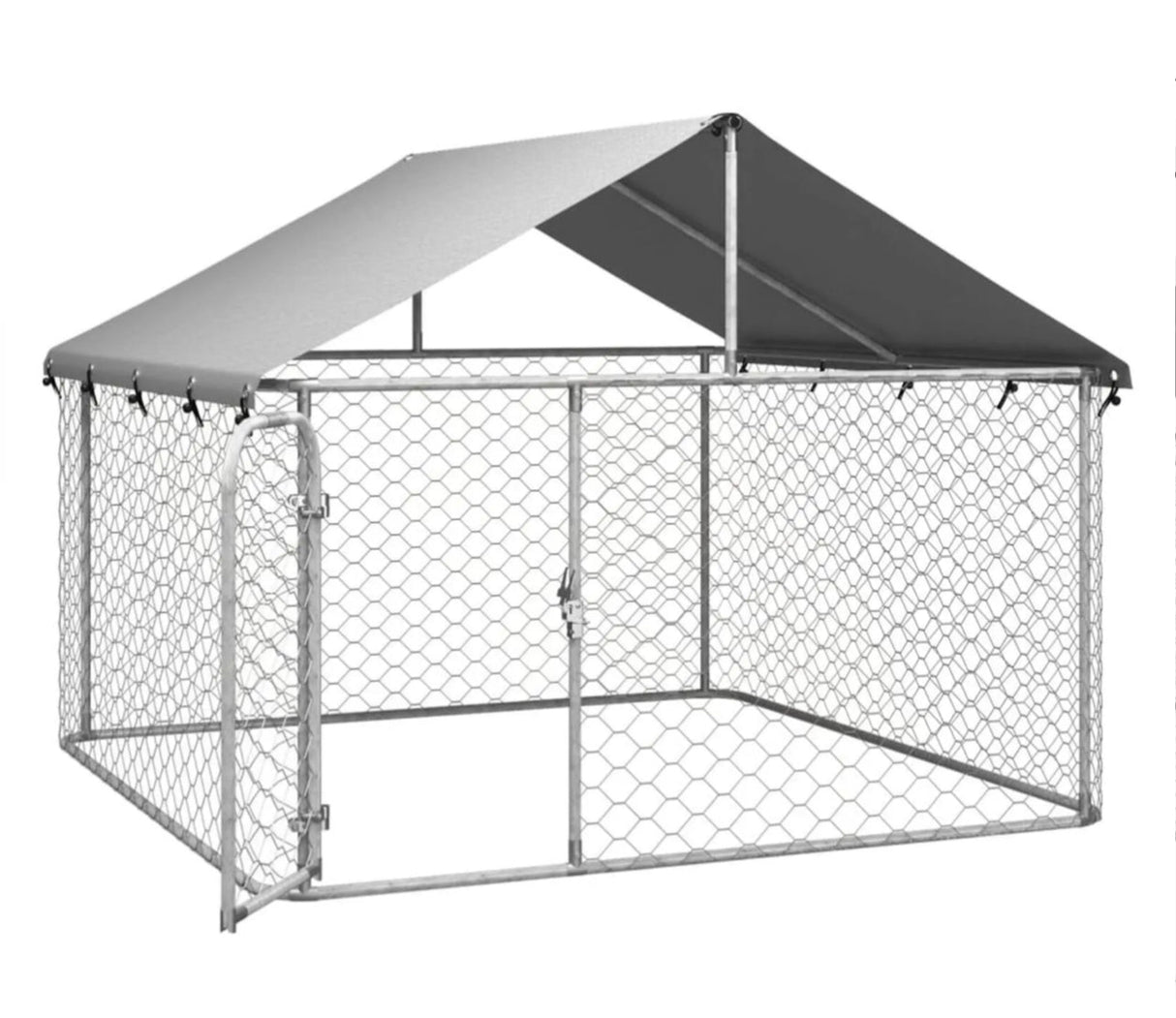 Outdoor Dog Kennel with Roof 200x200x150 cm