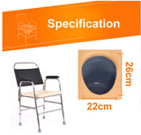 Elderly/Pregnant/Disability Aid Adjustable S/S Easy Commode Seat