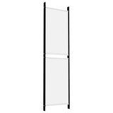 4-Panel Room Divider Living Room Bedroom Partition Privacy Protection Screen Room Separator Folding Dressing Wall White Fabric