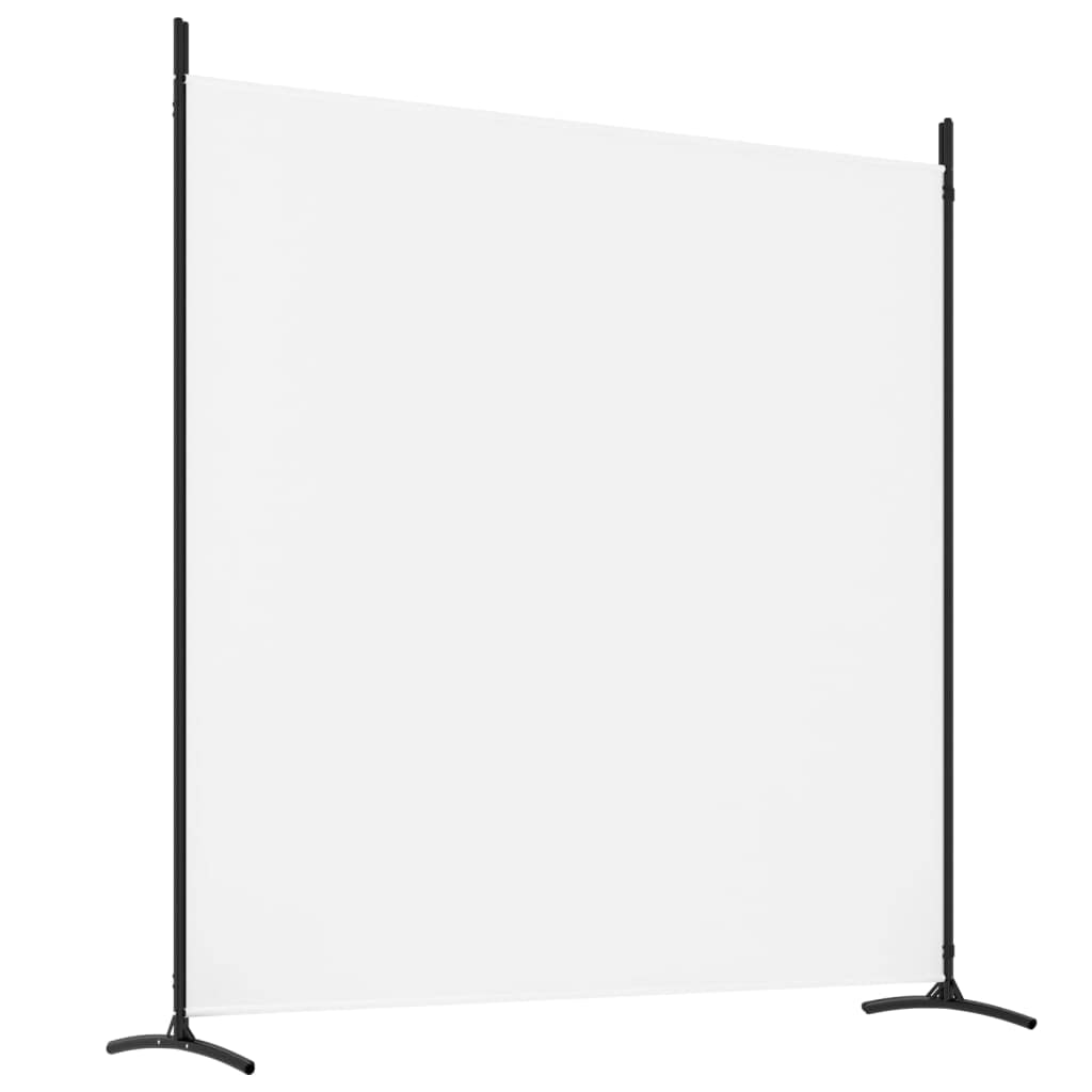 4-Panel Room Divider Living Room Bedroom Partition Privacy Protection Screen Room Separator Folding Dressing Wall White Fabric