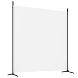 4-Panel Room Divider Living Room Bedroom Partition Privacy Protection Screen Room Separator Folding Dressing Wall White Fabric