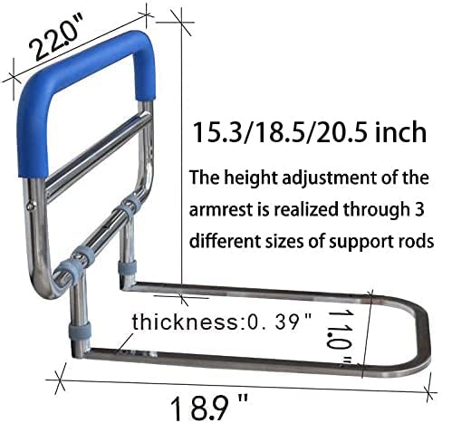 Elderly Assis Bedside Assistant Stainless Steel Bedside handrail for The Stable and Foldable