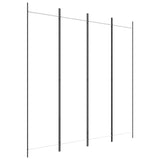 4-Panel Room Divider Living Room Bedroom Partition Privacy Protection Screen Room Separator Folding Dressing Wall White Fabric