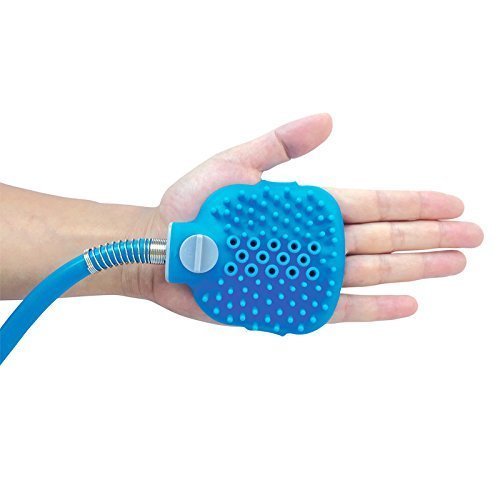 Pet 2-in-1 Brush Bathing Tool Adjustable Bath Glove Dog Cat Horse Cleaning Shower Massager Head Bath Brush Sprinkler Puppy Wash Sprayer Comb Grooming