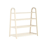 Simplicity A-Shaped 4 Tier Shoe Rack- Shoe Storage Organiser (White)